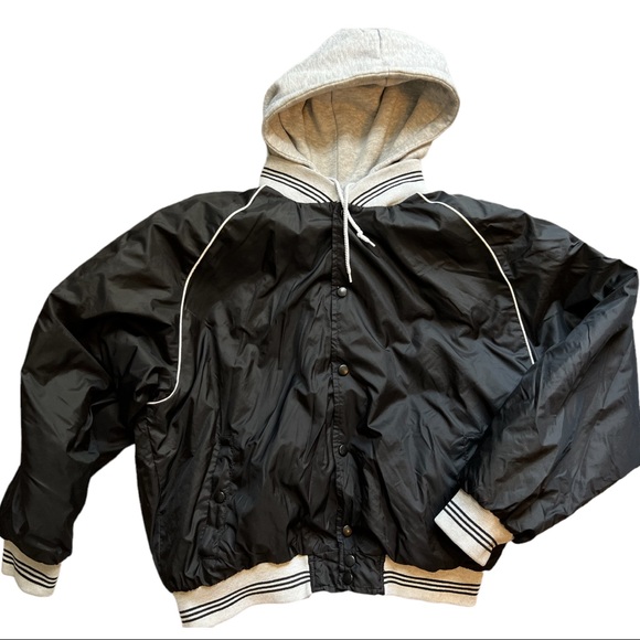 Red Head : hooded windbreaker puffer jacket